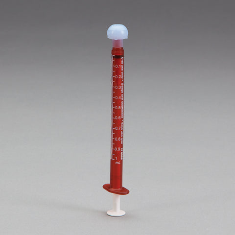 ExactaMed Oral Dispensers w/ Tip Caps, 1mL - Amber