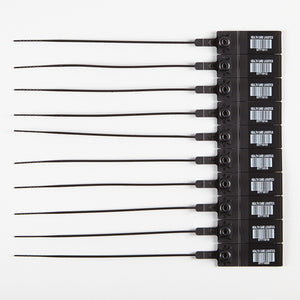 Barcode Secure-Pull Breakable Seal, Black - Code 128A Barcode Secure-Pull Breakable Seal, Black - Code 128A