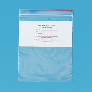 Health Care Logistics Easy-Write Reloc Zippit Bags, Discharge/Transfer, 8 x 10 Health Care Logistics Easy-Write Reloc Zippit Bags, Discharge/Transfer, 8 x 10