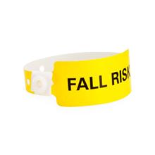 Poly Narrow Alert Wristband, Yellow, Fall Risk, Adult
