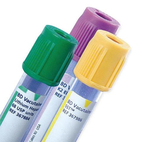 Vacutainer Serum Separation Tube with Clot Activator and Polymer Gel, Plastic, Gold Hemogard Closure, Paper Label, 13 x 100 mm, 4 mL