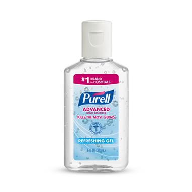Purell Advanced Hand Sanitizer Refreshing Gel, Unscented, 1 oz.
