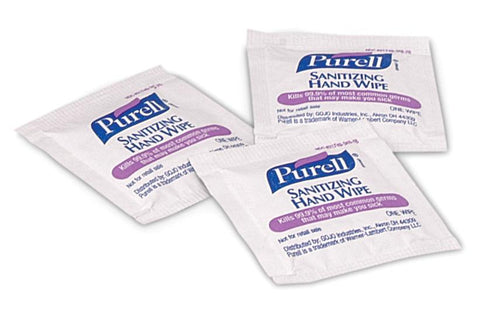 Purell Hand Sanitizing Wipes, Alcohol Formula, Individually Wrapped