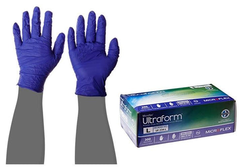 DBD-GLOVES, ULTRAFORM, PF, NITRILE, EXAM, S