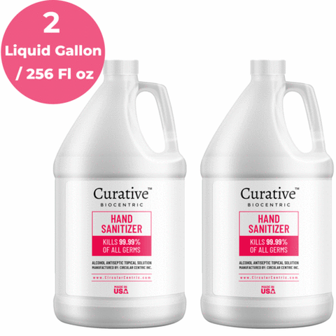 2 Gallon Hand Sanitizer Gallon 80% Alcohol Refill Bulk (256 Fl Ounces)