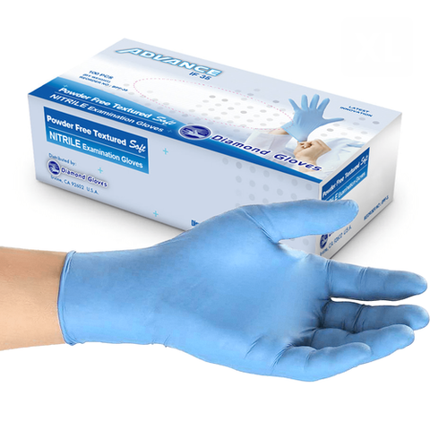 Nitrile Exam Gloves, Powder Free, Large (100 Pack)