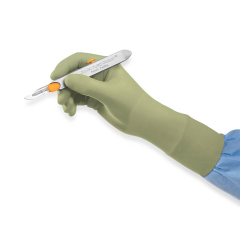 Ansell Encore Powder-Free Latex Radiation Attenuation Surgical Gloves, Size 8.0