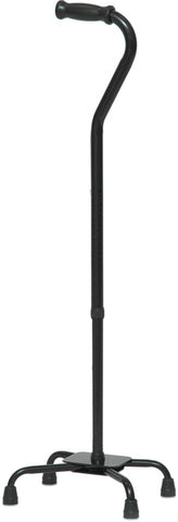 ProBasics Bariatric Quad Cane, Large Base (Black), 500 lb Weight Capacity