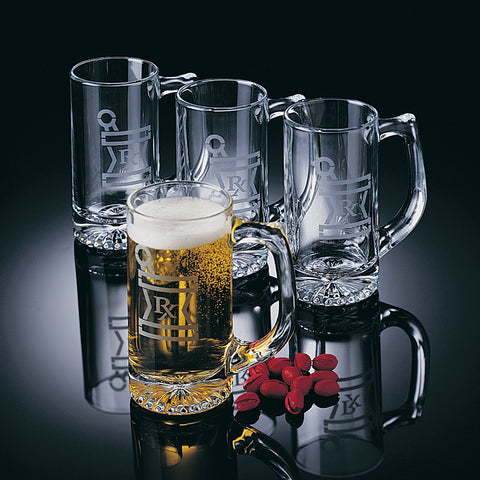 Rx Glass Mug - Mortar And Pestle & Rx Design lightly
