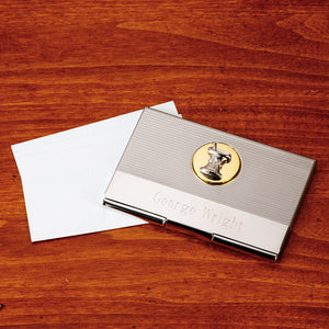 Card Case with Mortar and Pestle, Personalized Card Case with Mortar and Pestle, Personalized