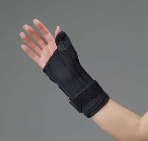 Black Foam Wrist / Thumb Splints by DeRoyal QTXA125106