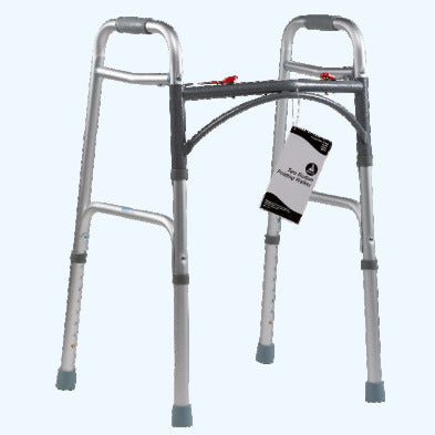 Adult Two Button Folding Walker, 32" - 39", 1pc/bag