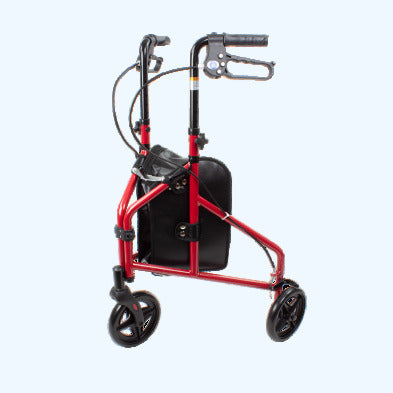 DynaGo Zoom - Aluminum Rollator w/ 3" Wheels, Red