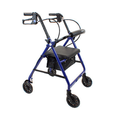 DynaGo Quad 6 - Aluminum Rollator, Blue
