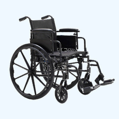 DynaRide S4 X-Lite Wheelchair - 18" x 16" w/ Flip Desk Arm E, Silver Vein