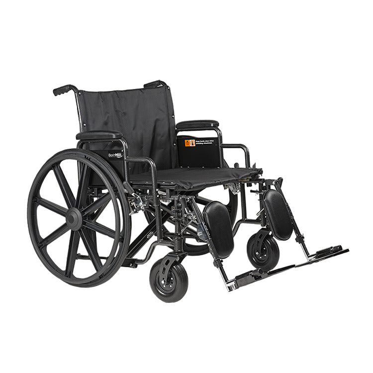 Bariatric HD Wheelchair - 28" x 20" w/ ELR, (10236 + 10264) Combo Package, 2/bx