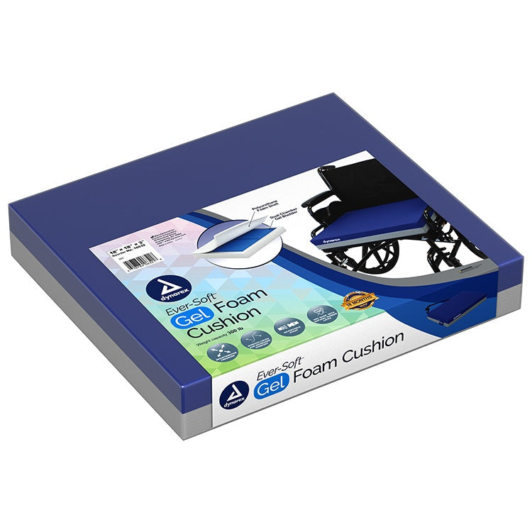 Ever-Soft Gel Foam Cushion, 16" x 16" x 3", 1pc/bx,5bx/cs