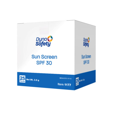 Sunscreen, 3.5 g Sachet, 1000/cs Bulk