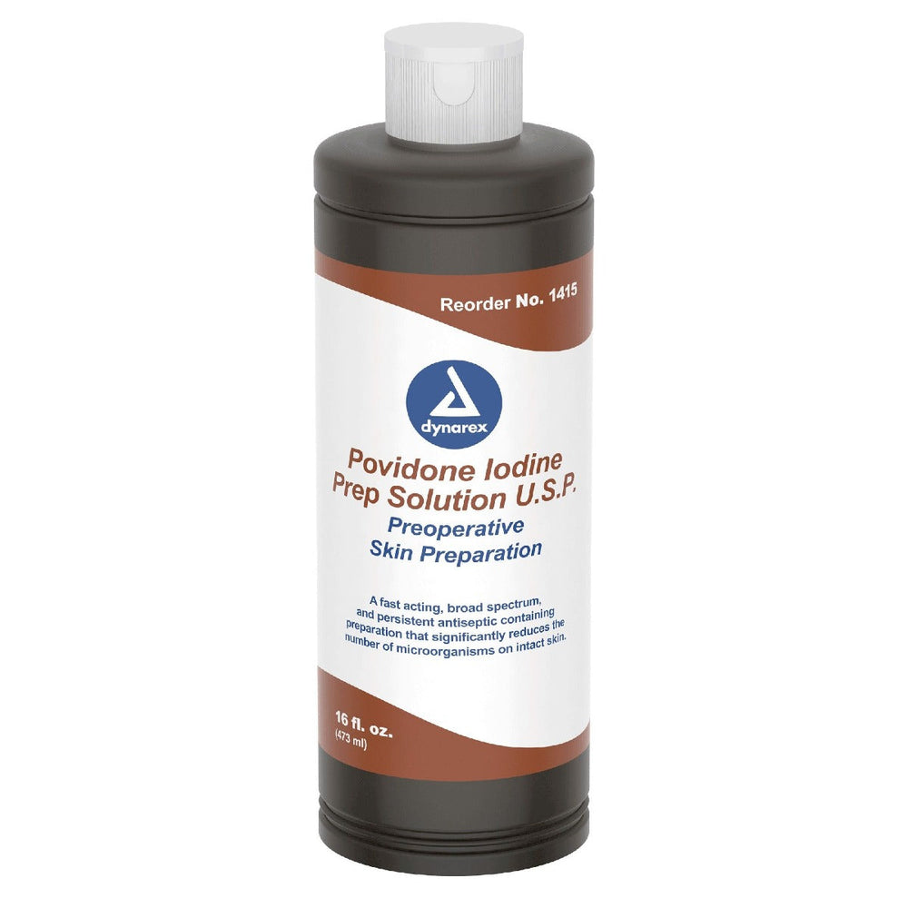Povidone Iodine Prep Solution, 16 oz. Bottle