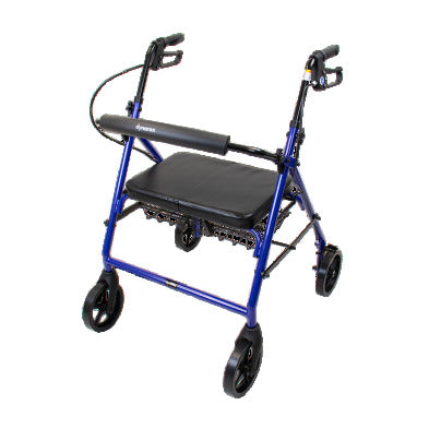 Bariatric Rollator, Blue, 500 lb. Weight Capacity