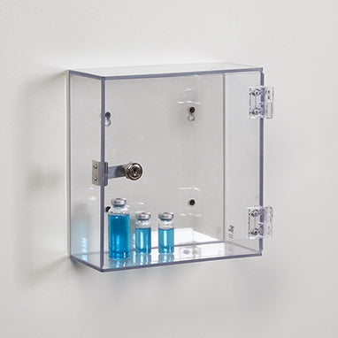 Health Care Logistics Clear Locking Wall Box, Key Lock