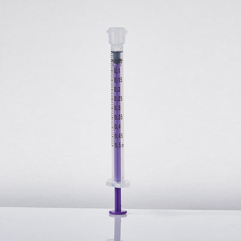 Health Care Logistics Low Dose ENFit® Syringes, 0.5mL, Clear, Non-sterile, Case