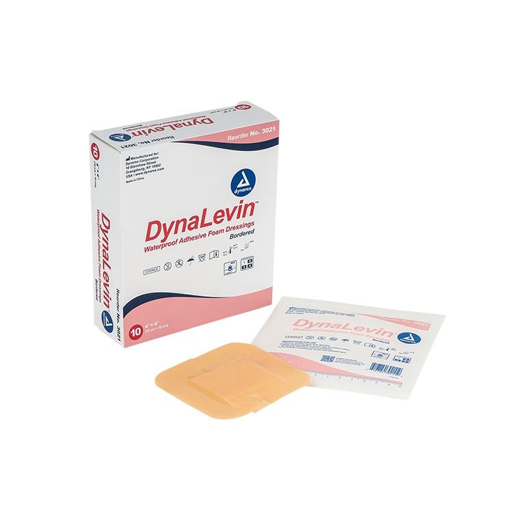 DynaLevin - Waterproof Adhesive Bordered Foam, 4" x 4"