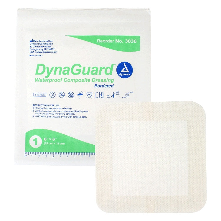 DynaGuard  Waterproof Composite Dressing, 6" x 6"