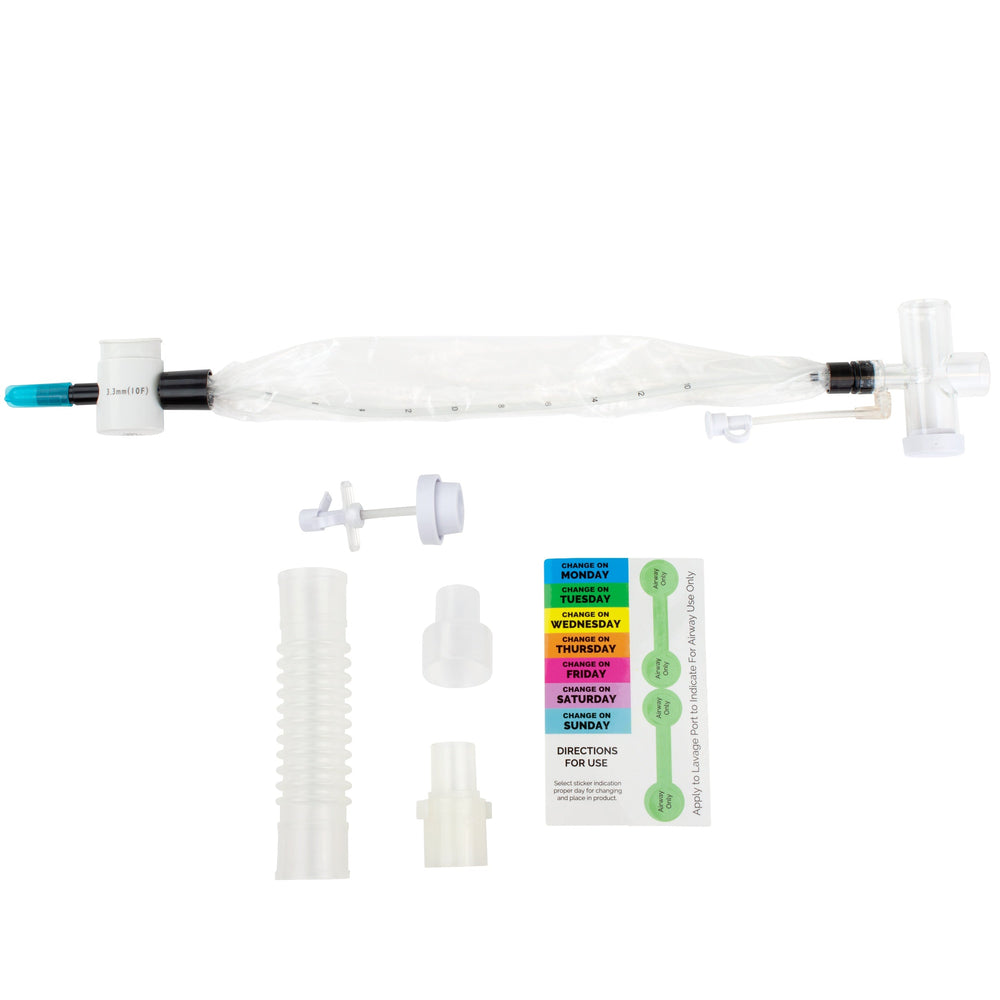 Closed Suction Tracheal Catheter w/ T-Piece, 10 Fr, 2/10/cs