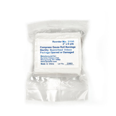 Compress Gauze Roll Bandage, 2" x 6 yd