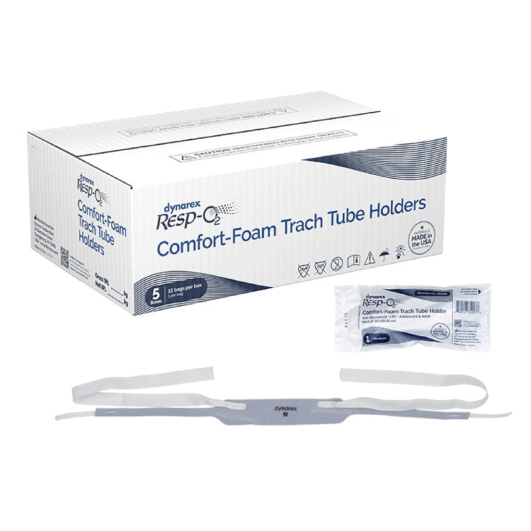Comfort-Foam Trach Tube Holder - Anti Disconnect, 1 Piece, Medium, Adolescent - Adult, 5/12/cs