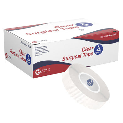 Surgical Tape Transparent, 1/2"x 10 yd
