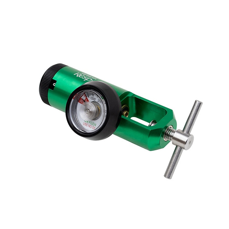 CGA 870 Mini Oxygen Regulator - 0-4 LPM, 0-4 LPM, Barb Outlet, Brass-Sl, 5/1/cs
