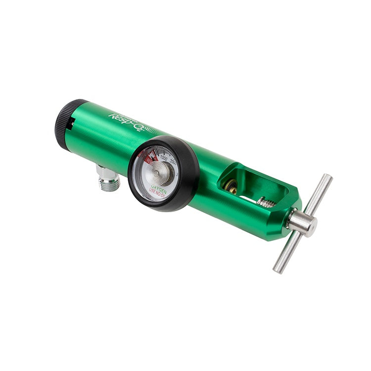 CGA 870 Extended Oxygen Regulator - 0-15 LPM, 0-15 LPM, DISS Outlet, Brass-S, 5/1/cs