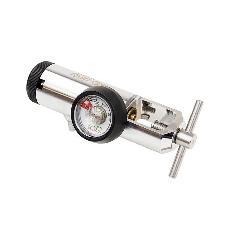 CGA 870 Oxygen Regulator - All Brass - 0-25 LPM, 0-25 LPM, Barb Outlet, All Bra, 5/1/cs