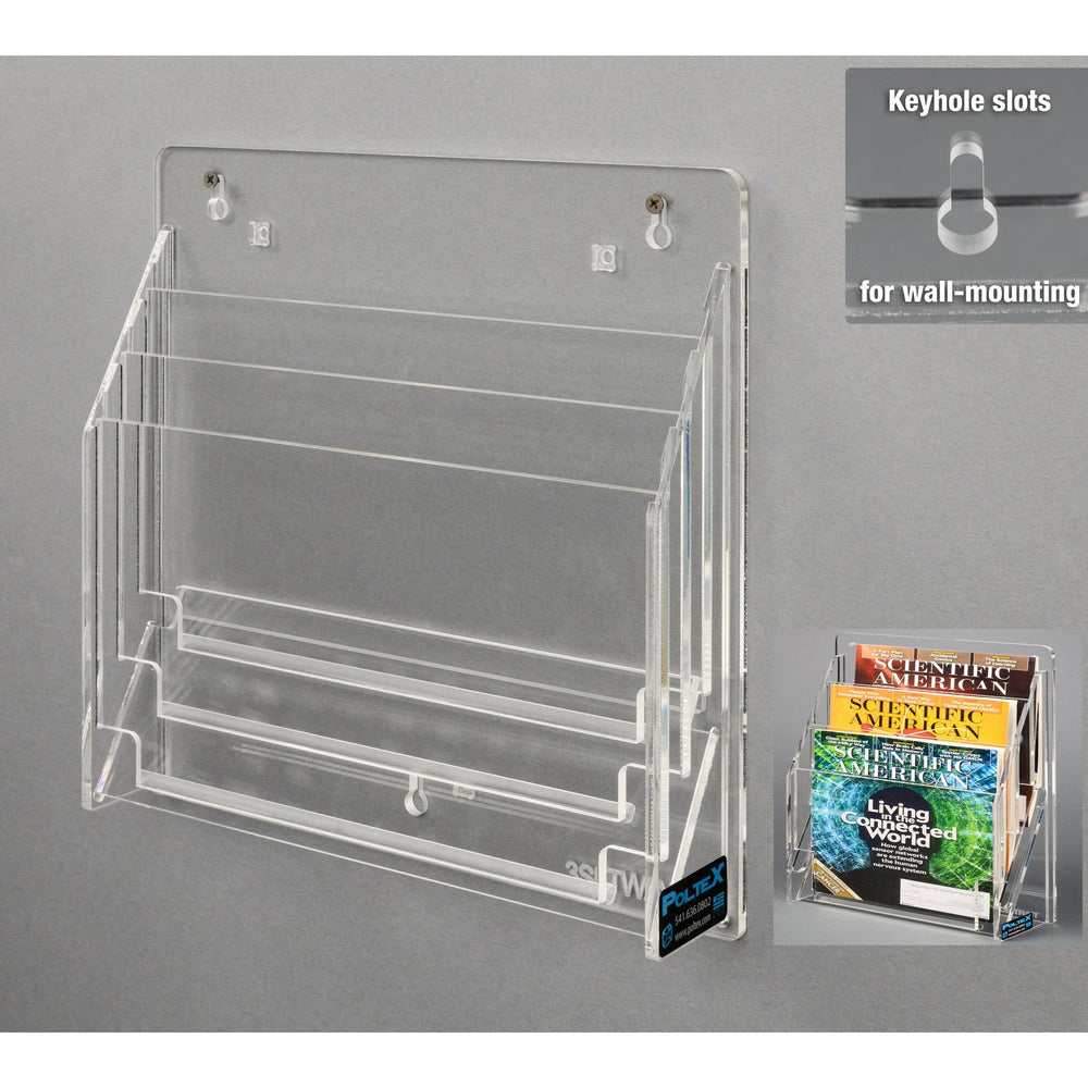 3 Slot Landscape Doc Holder (Wall Mount)