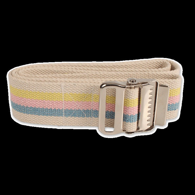 Gait Belt - Metal buckle, 60" x 2", Multi-Color, 1/bag