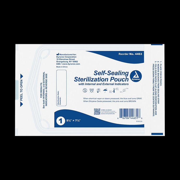 Sterilization Pouches, 5.25" x 7.5"