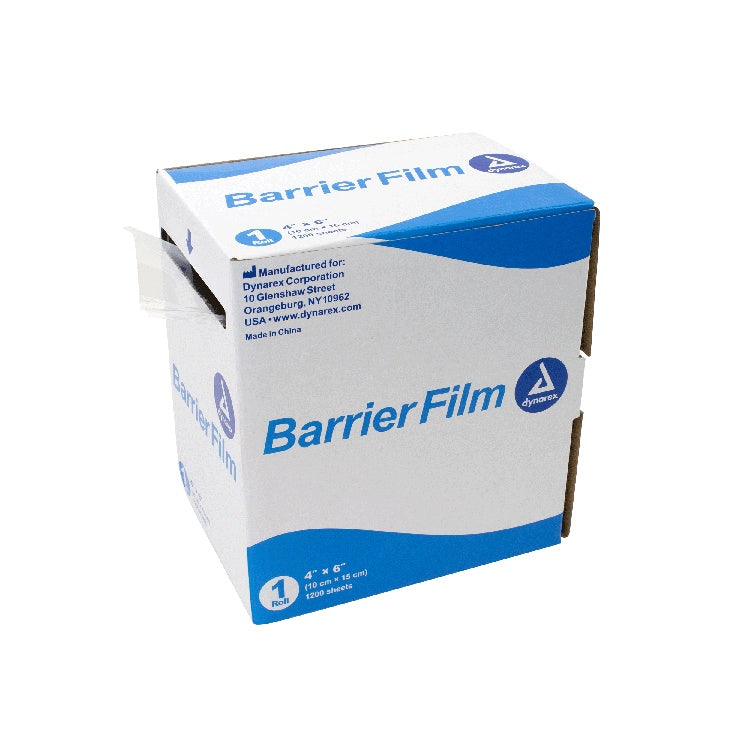Dental Barrier Film, 4" x 6", Clear, 8/1200/cs