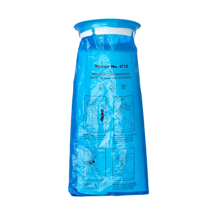 Emesis Bag w/ Absorbent pouch, Blue, 10/50/cs