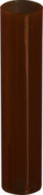 Adapter tube, (Lx): 54 x 11 mm, PP, brown