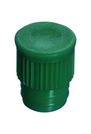 Push cap, green, suitable for tubes