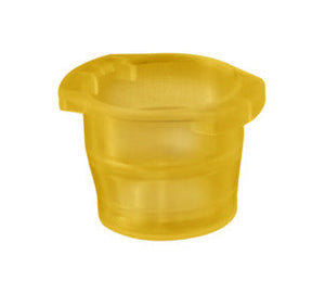 Cap, yellow, suitable for tubes