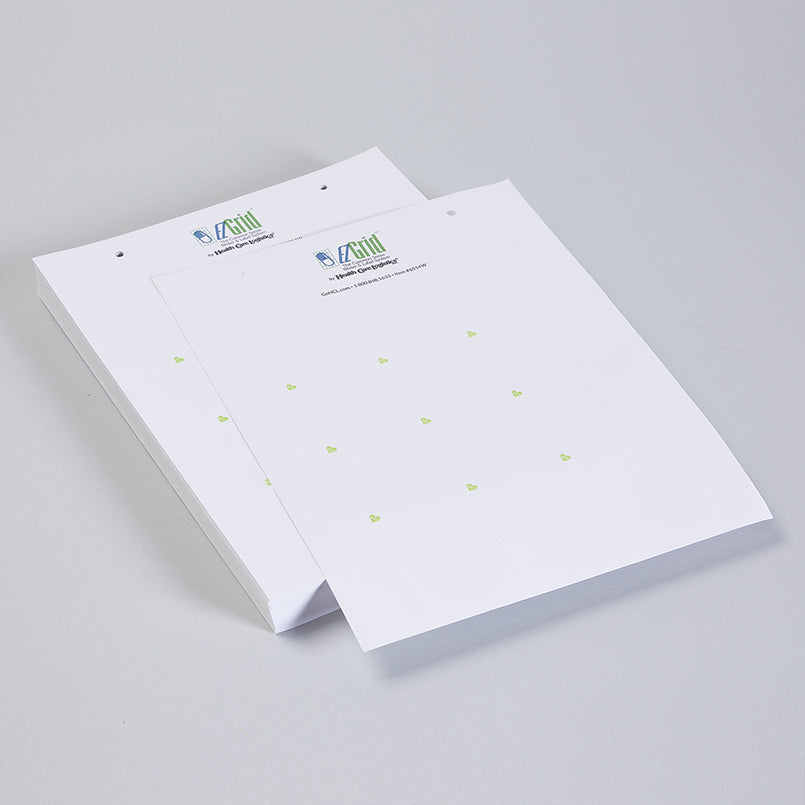 Health Care Logistics EZ Grid™ Class B Laser Labels for Square Blisters, White