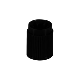 Screw cap, HD-PE, brown, for tubes