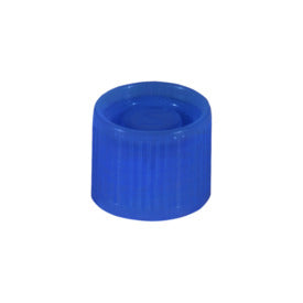 Screw cap, blue, suitable for tubes