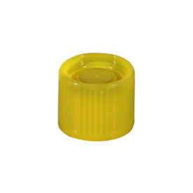 Screw cap, yellow, suitable for tubes