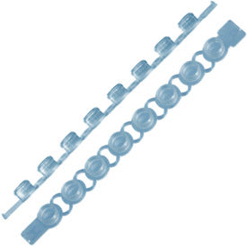 PCR strip of lids, PCR Performance Tested, PP, transparent, flat cap