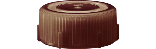 Screw cap, brown, suitable for mailing container