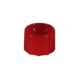 Screw cap, red suitable for tubes  15.3 mm
